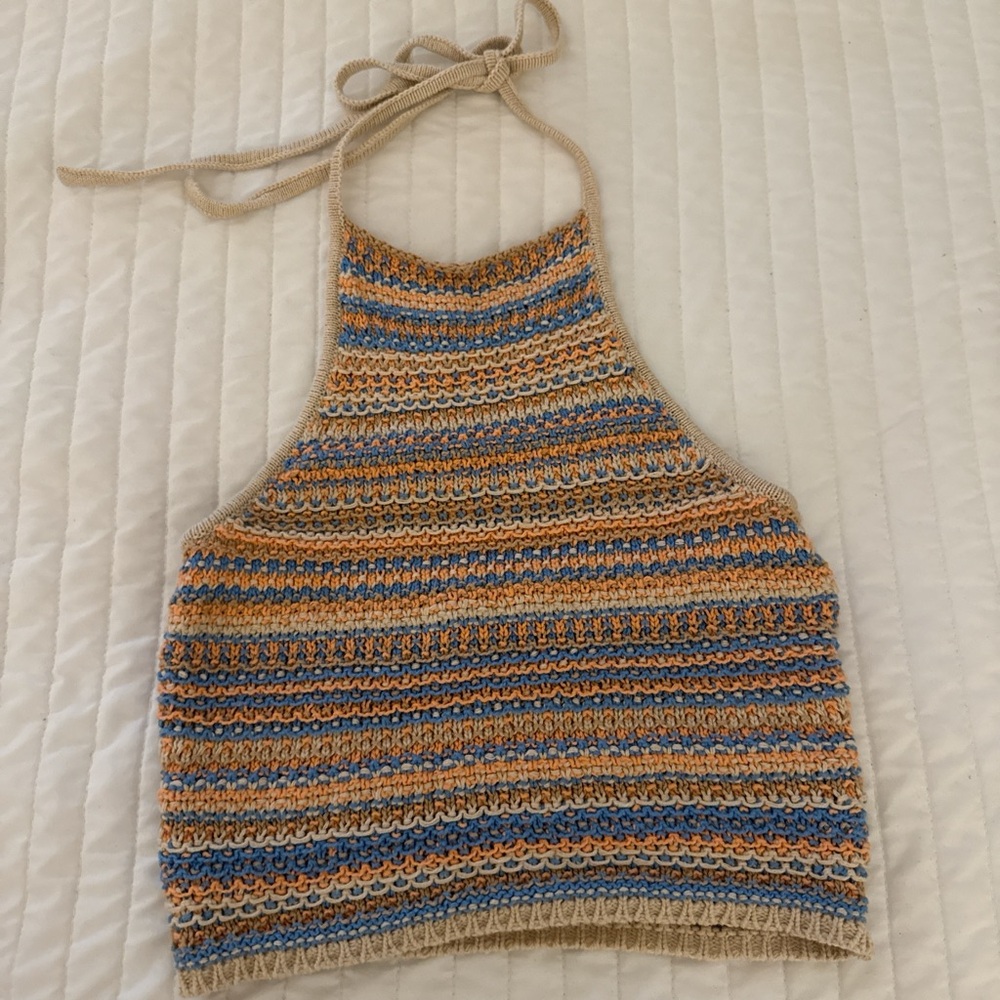 American Eagle Outfitters Multicolor Knit Crop Top